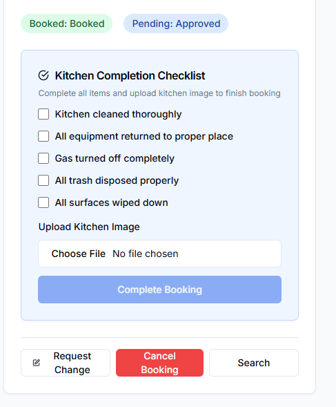 Cleanup checklist